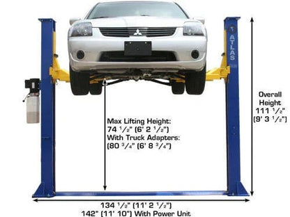 Atlas 9,000 lbs 2 Post Baseplate Lift